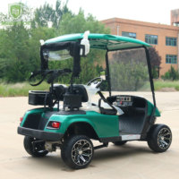 Voiturette de golf électrique de luxe 72V 5KW à batterie lithium-métal, 2 places, avec éclairage LED, pour parcours de golf (compatible avec les équipements Iron Package)