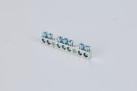 Barre de terre neutre en alliage d'aluminium KS/NLC-07 pour boîtier de distribution, avec bornier de raccordement multiple homologué 486A-486B