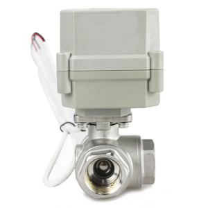 COVNA Mini 3-Way Brass PN1-1.0MPa BSP Electric Ball <b>Valve</b> Normally Closed 12V/24V Motorized Customizable OEM Supported - Product Image 3