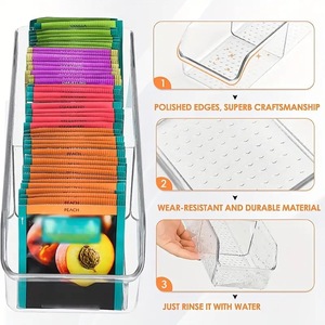 Drawer Style Transparent Desktop Organizer Rectangle Storage <b>Box</b> For <b>Tea</b> Coffee Bags Office Stationery Items - Product Image 4