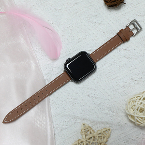 Correa de reloj inteligente para Apple iWatch Series 1, 2, 3, 4, 5, <span class=keywords><strong>6</strong></span>, 7, 38mm, 42mm, con adaptadores, varios estilos, correa de cuero para reloj, 40MM, 44MM - Product Image 2