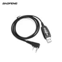Câble de programmation Baofeng 5R 888S avec interface K, conception anti-interférence portable, couleur personnalisée, commande en gros