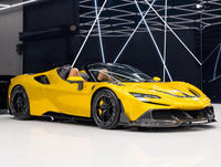 Spoiler Bumper Depan Serat Karbon Kering Model Sport Baru untuk Ferrari SF90 Stradale Spider Gaya MSY