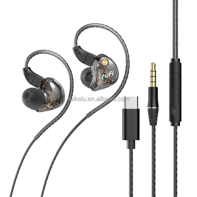 SE11 Wired Type-C 3.5mm Port Hifi Bass In-Ear Phone Earphones&Headphones for Studio/Livestream/Gaming 1.2m Music PC Headphones