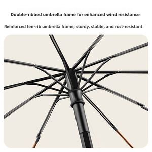 Semi-Automatic Sun Fan Cooling Outdoor <b>Shade</b> All-Weather Three-Fold Folding Uv Protection Umbrella - Product Image 4