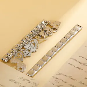 Hapiship 2024 Original Daisy <span class=keywords><strong>Love</strong></span> <span class=keywords><strong>D</strong></span>ía DE LA MADRE <span class=keywords><strong>D</strong></span>ía del Padre Encanto italiano Fit 9mm Pulsera Fabricación de joyas de acero inoxidable DJ656 - Product Image 4