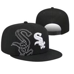 Casquette de baseball en gros avec logo brodé 3D, nouveau style Hip Hop, 6 panneaux, ajustée, vintage, à visière plate, Snapback, pour le sport et la plage - Product Image 5