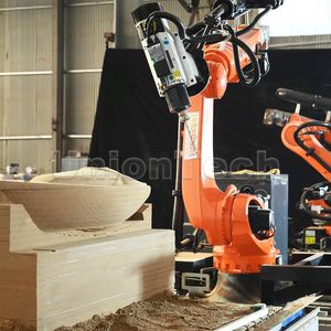 Bras de robot industriel à 6 axes avec table rotative à 7 axes pour sculpture 3D, routeur CNC pour moules en bois, mousse et EPS - Product Image 2