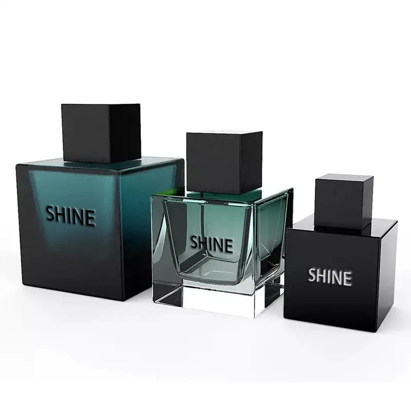 Wholesale Luxury New Design Square 50ml 100ml Empty Spray Glass Perfume Bottle Packaging