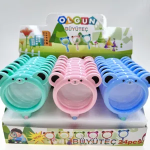 Factory Best Cartoon Multi Color Kids Plastic Magnifying Glass Personality Household Toy Magnifier