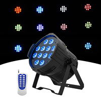 Projecteurs LED Par 12x10W RGBW 4 en 1 avec contrôle DMX512, châssis en aluminium, DMX512/Auto Run/Master/Slave/Contrôle à distance