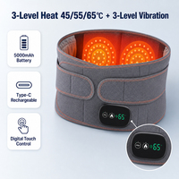 Ceinture de massage lombaire chauffante et vibrante avec logo personnalisé, réglable, pour soulager la douleur du bas du dos