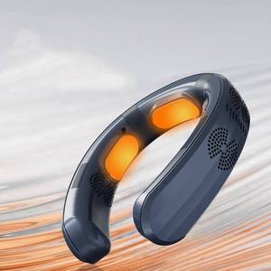 Ventilateur de cou portable rechargeable USB Type-C pour le sport, les voyages, l'été (refroidissement) et l'hiver (chauffage) - Product Image 5