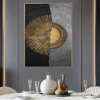Moderne Simple Art Déco Toile Peinture Murale Géométrique Abstraite Porcelaine Cristal pour Maison Entrée Salon Décoration