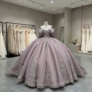 Lsmc135 Pink Ball Gown Quinceanera Dresses Beaded Appliques <b>Sweet</b> 16 Dress Vestido De 15 Anos <b>Party</b> Jancember - Product Image 6