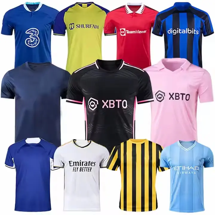 Versão fã 23-24 temporada Tailândia versão camisa de futebol Man chester City Secagem rápida sportswear Camisa de futebol personalizada