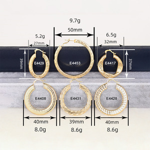 Orecchini a Cerchio Geometrici da Donna, Orecchini a Cerchio Audaci per Uso Quotidiano e Feste, Gioielli alla Moda - Product Image 4