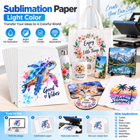 Papier de transfert thermique écologique à surface brillante pour impression numérique par sublimation, 100 feuilles A4 compatibles