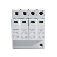 Dispositif de protection contre les surtensions 4P SPD 385V 20KA 40KA Rail DIN Parafoudre AC Protecteur de surtension basse tension