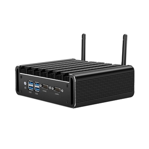 Không Quạt Mini PC Intel Core <span class=keywords><strong>i3</strong></span> i5 i7 2 RS232 COM Dual Lan HD-MI VGA 4 USB3.0 Wifi Linux nhúng minipc công nghiệp máy tính - Product Image 4