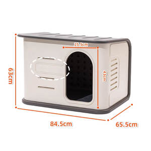 เฟอร์นิเจอร์กลางแจ้งสําหรับงานหนักสําเร็จรูปพลาสติกสุนัขสุนัขพร้อมหลังคา - Product Image 6