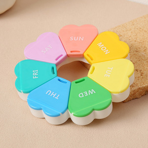 Portapillole Rotondo in Metallo Personalizzato con <span class=keywords><strong>Foto</strong></span> Creative, Modello con Portachiavi, Contenitore per Pillole a 3 Scomparti per Vitamine, Regalo - Product Image 6
