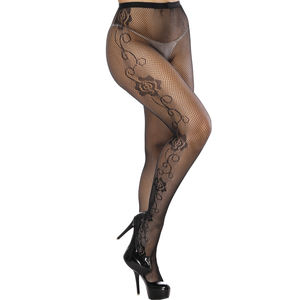 ถุงเท้ายาวเหนือเข่าสำหรับผู้หญิงถุงเท้าผูกเชือกเหนือเข่าทำจากไนลอนแบบวาววับติดต้นขาเป็นประกายตามสั่ง - Product Image 3