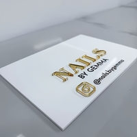 Décoration publicitaire personnalisée 3D pour logo d'artiste ongulaire, photo pour les réseaux sociaux, étiquette cadeau pour artiste ongulaire, présentoir pour nail art