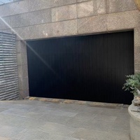 Fabrieksdirecte verkoop moderne elektrische horizontale houten schutting aluminium veiligheids automatische garagedeur panelen strips voor thuisgebruik
