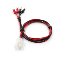 Câble personnalisé JST Micro 4,2 mm 4 broches vers borne de type U, faisceau de câbles électroniques en PVC avec conducteur en cuivre pur, conforme RoHS
