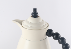 Ensemble de carafes isothermes de haute qualité 1L et 0.7L avec poignée <span class=keywords><strong>en</strong></span> perles imitation bois, cafetière arabe, carafe à thé thermique, style Moyen-Orient - Product Image 3