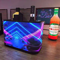 Pantalla LED Nationvision Personalizable con Forma Personalizada P2 a Todo Color, Diseño Plegable, Pantalla LED para Cabina de DJ en Interiores, Centro Comercial, Tienda Minorista