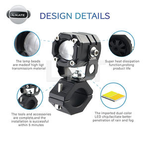 ไฟทำงาน LED สีขาวเหลือง LKT <span class=keywords><strong>Novsight</strong></span> สำหรับรถยนต์ SUV ออฟโรด มอเตอร์ไซค์ ATV UTV รถบัส รถบรรทุก - Product Image 4