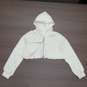 Sudadera con capucha corta para hombre 2026, 100% algodón rizado, estilo oversize, con letras lavadas, premium, de moda y corte a medida - Product Image 3