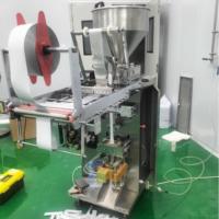 Machine d'emballage automatique pneumatique VFFS pour liquides avec système de remplissage et d'agitation pour shampoing, lotion, ketchup, sauce