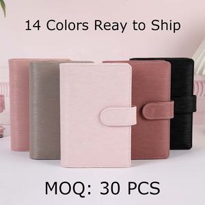 Yihe BLACK Best Selling 14-Color Saffiano Epi Leather Black-Ring A6 Budget Binder Planner untuk Hadiah Natal, Kantor, Sekolah - Product Image 2