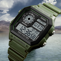 SKMEI 1299 Modische Wasserdichte Digitaluhr mit 18mm Armband Anpassbares Design Digitaluhr im Sportstil