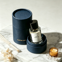 Emballage en tube de papier pour flacon de parfum personnalisé de 10 ml, boîte cadeau en carton, fournisseur en gros
