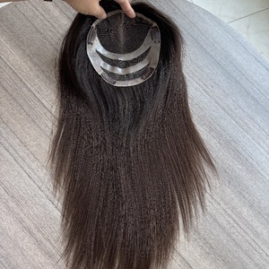 Toupee de Cabello Europeo Virgen de Primera Calidad, Topper de Cabello Humano Remy Premium, Topper de Encaje HD de Lujo con Tira de PU para Mujer - Product Image 6