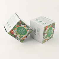 Nouvelles boîtes pliantes en papier imprimées sur mesure, très vendues, plusieurs styles, boîtes d'emballage de pâte nettoyante écologiques de haute qualité
