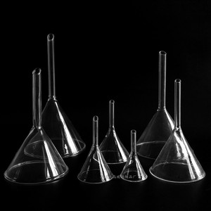 Entonnoir conique en verre Tianjing 75 mm court, usage standard en laboratoire - Product Image 5