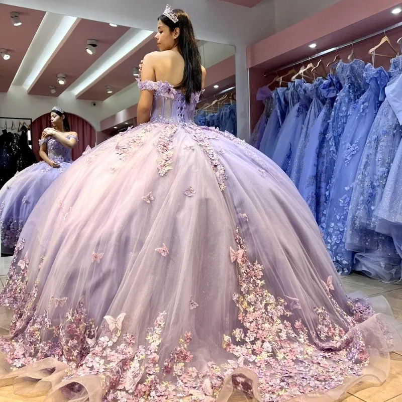 Mexican Lavender Quinceanera Dresses - Elegant Ball Gown Mexican Lavender Quinceanera Dresses - Elegant Ball Gown