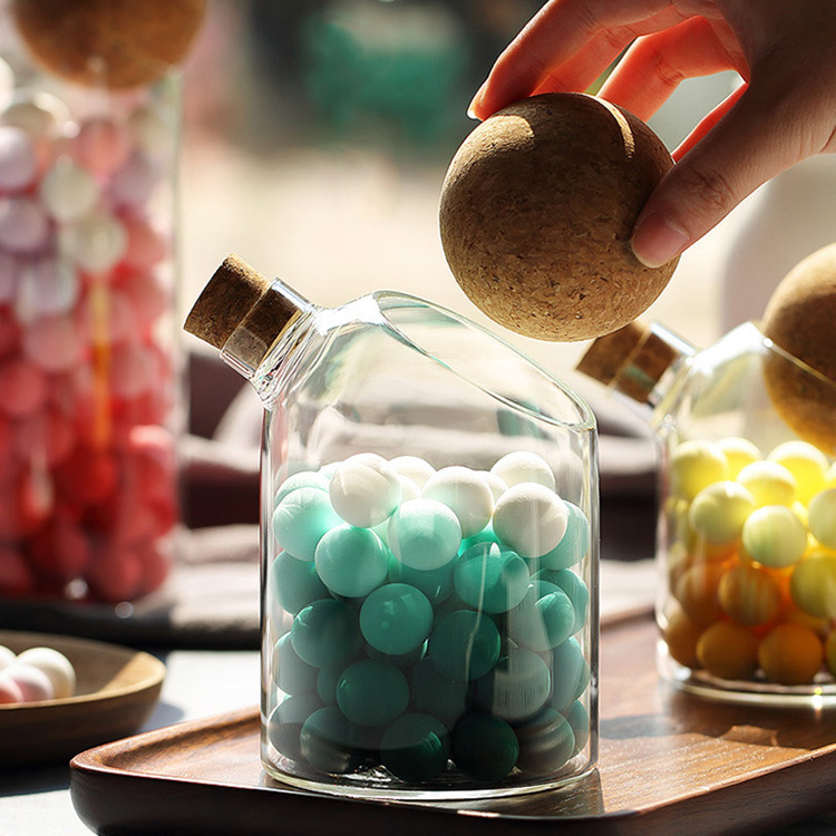 Kit Fabrication Bougies Winter Shore - 16 Pots Verre 300ml Avec Couvercles Bambou - Mèches Et Étiquettes Incluses