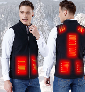 Chaleco calefactor informal de invierno para hombre con carga USB, chaqueta cálida ajustable con calefacción por infrarrojos lejanos. - Product Image 1