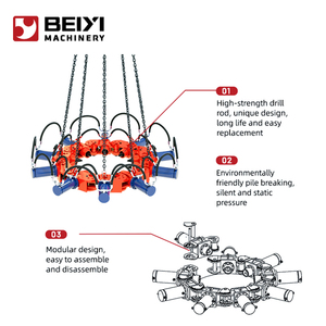 Hydraulische betonpalenbreker voor 20-40T graafmachines, motoraangedreven vibro-palenbreker 328KG - Product Image 4