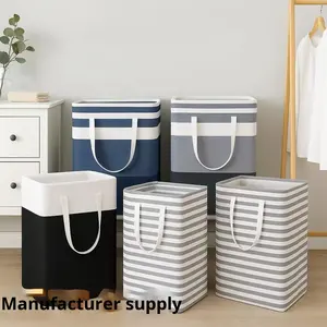 <span class=keywords><strong>Cesto</strong></span> de <span class=keywords><strong>Ropa</strong></span> <span class=keywords><strong>Sucia</strong></span> Rectangular Moderno y Simple de Tela <span class=keywords><strong>para</strong></span> Baño, Balcón, Hotel, Habitación <span class=keywords><strong>Infantil</strong></span>, Vestidor - Product Image 2