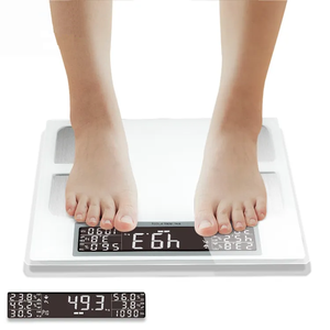 Bilancia Intelligente con Grande Schermo LCD, Precisione 0.1g, Vetro Temperato, OEM/ODM per Misurazione <span class=keywords><strong>di</strong></span> <span class=keywords><strong>Massa</strong></span> Muscolare e Idrica - Product Image 3