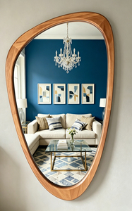 Vente directe d'usine, <span class=keywords><strong>miroir</strong></span> mural décoratif en bois de style moderne, irrégulier, écologique et durable - Product Image 2