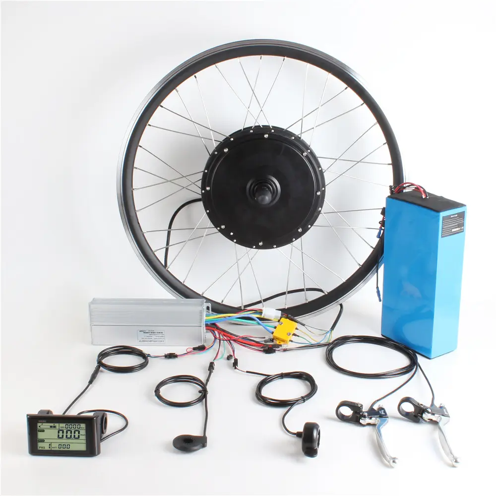 Sepeda listrik, e-bike roda 48v 60v 72v 2000w Hub konversi Motor Kit dengan baterai Lithium