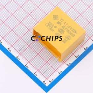 ตัวเก็บประจุนิรภัย SMQP475K350XF13B28150 แบบ Through hole (THT), ระยะขา P=27.5 มม. 4.7uF 10% 350V X2 - Product Image 1